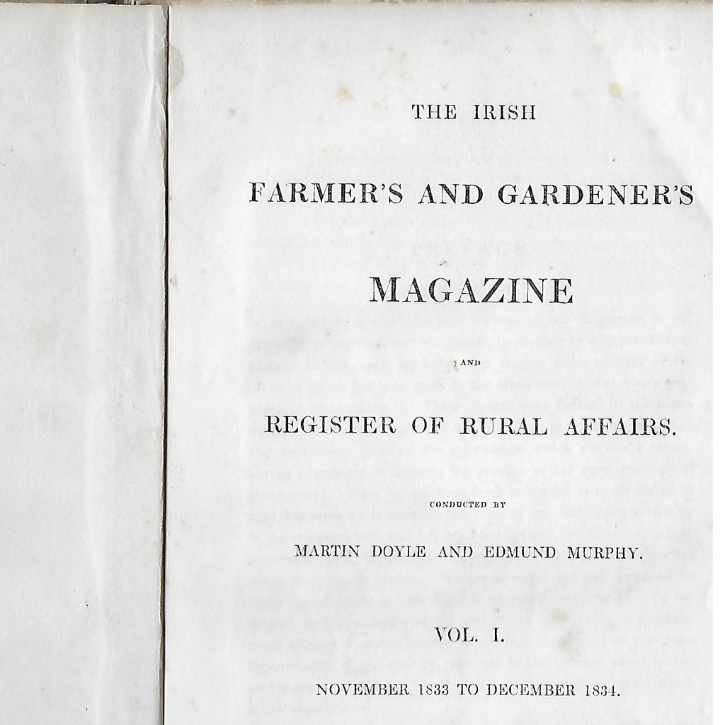 Irish Farmer's and Gardener's Magazine and Register of Rural Affairs