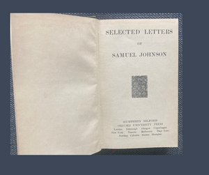 Selected Letters of Samuel Johnson, edited by R. W. Chapman.