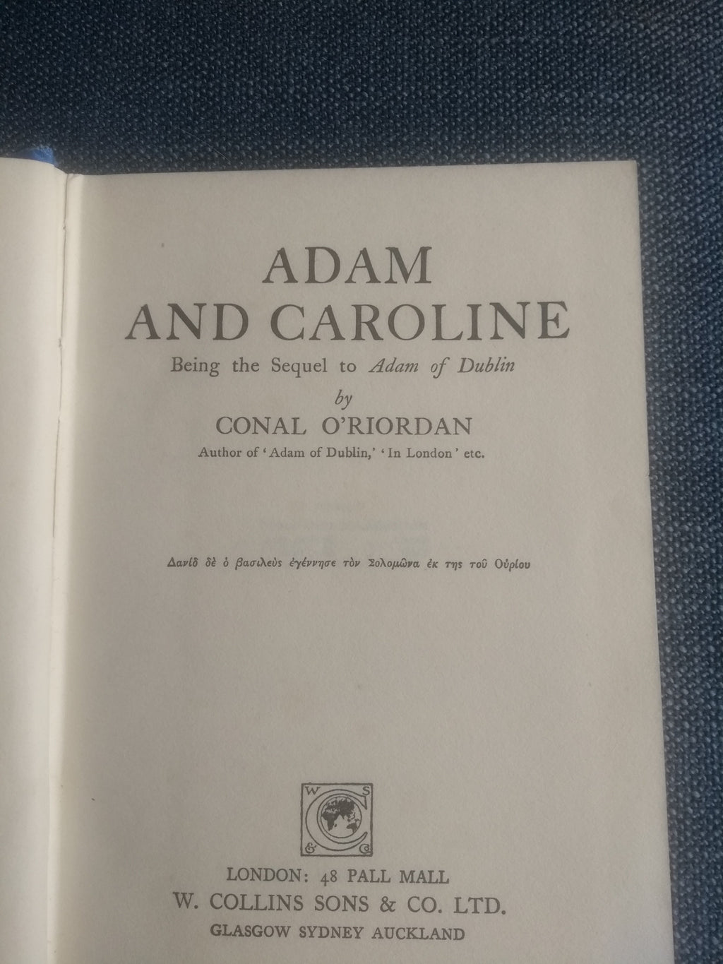 Adam And Caroline, By Conal O'Riordan