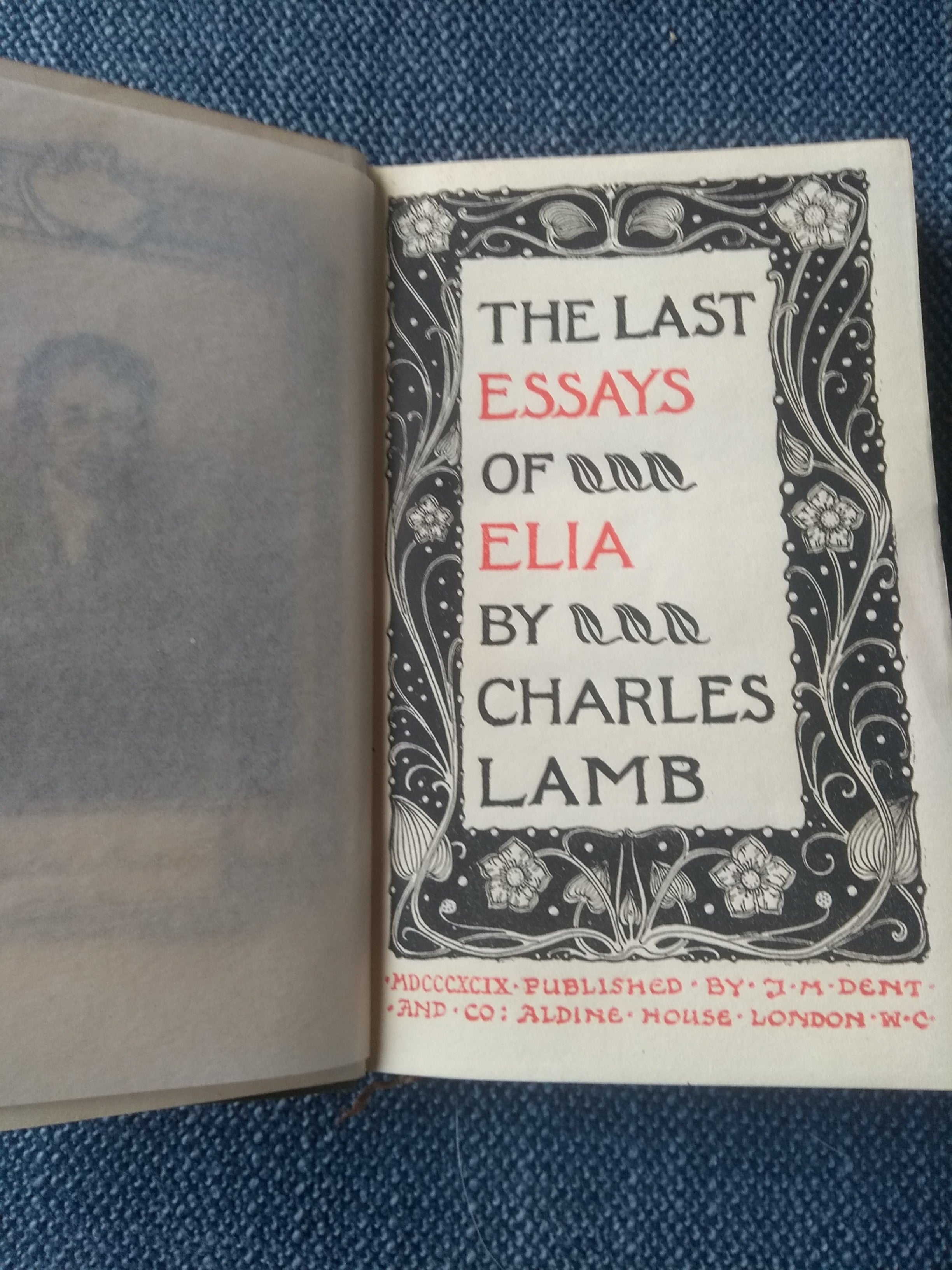 The Last Essays of Elia, by Charles Lamb