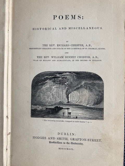 Poems: Historical and Miscellaneous, by Rev. Richard Chester, Rev. William Bennett