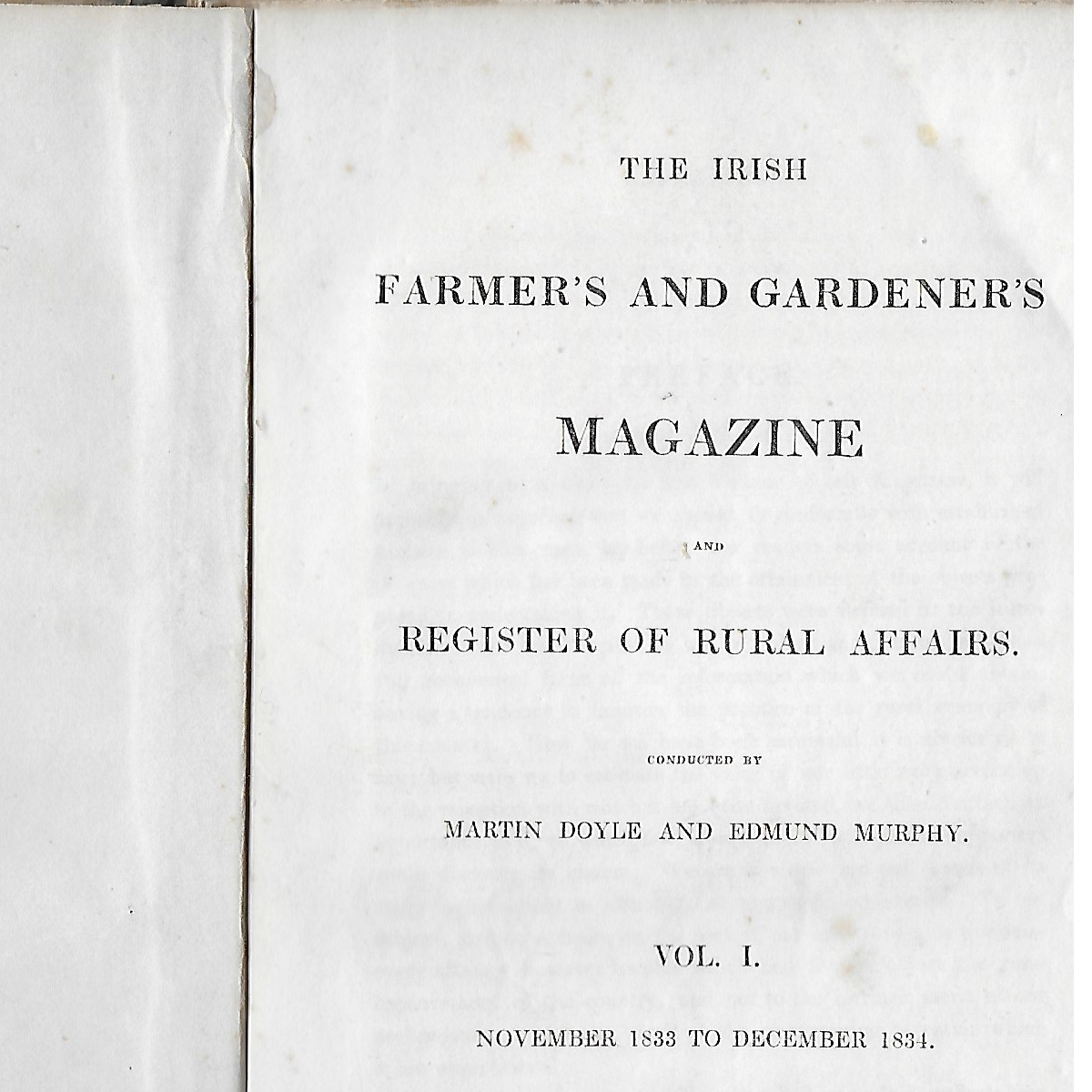Irish Farmer's and Gardener's Magazine and Register of Rural Affairs