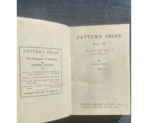 Pattern Prose Part III:  The Four Chief Forms of Prose Expression, by Richard Wilson