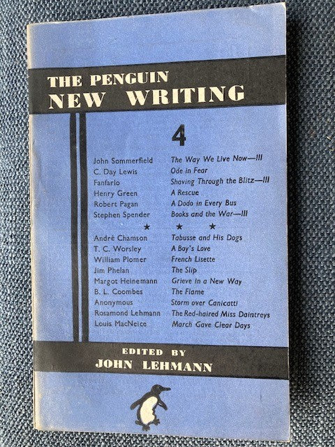 Penguin New Writing 4, edited by John Lehmann
