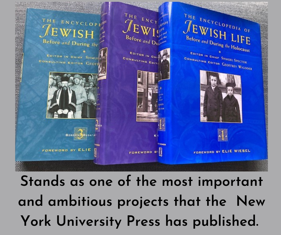 The Encyclopedia of Jewish Life Before and During the Holocaust: 3 volume set.